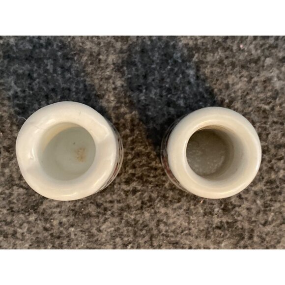 Vintage Ceramic Mini Candle Holders With "I ❤️ My Grandma" Text & Floral Design - Picture 7 of 9